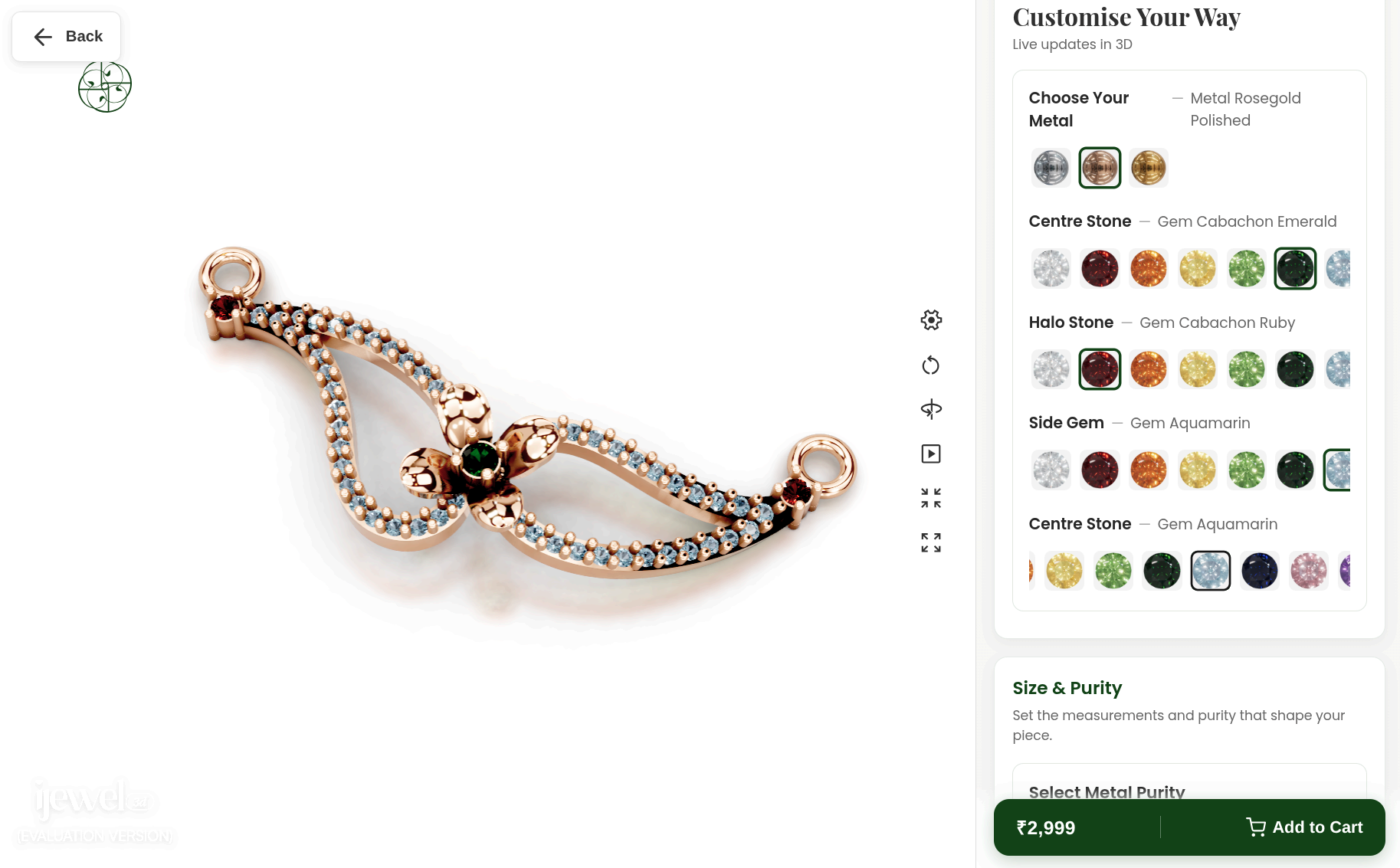 Thyne Jewels web customizer