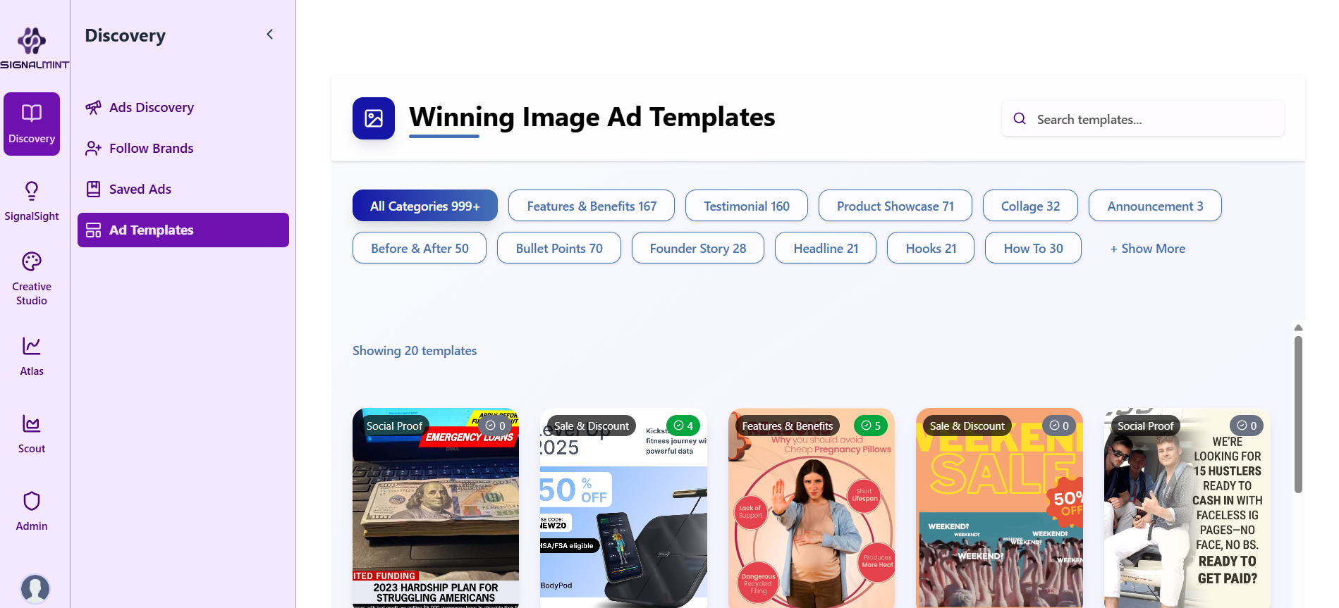 Winning Ad Templates